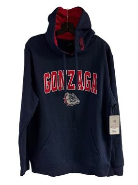 NWT Colosseum Gonzaga Bulldogs Blue Hoodie Size L